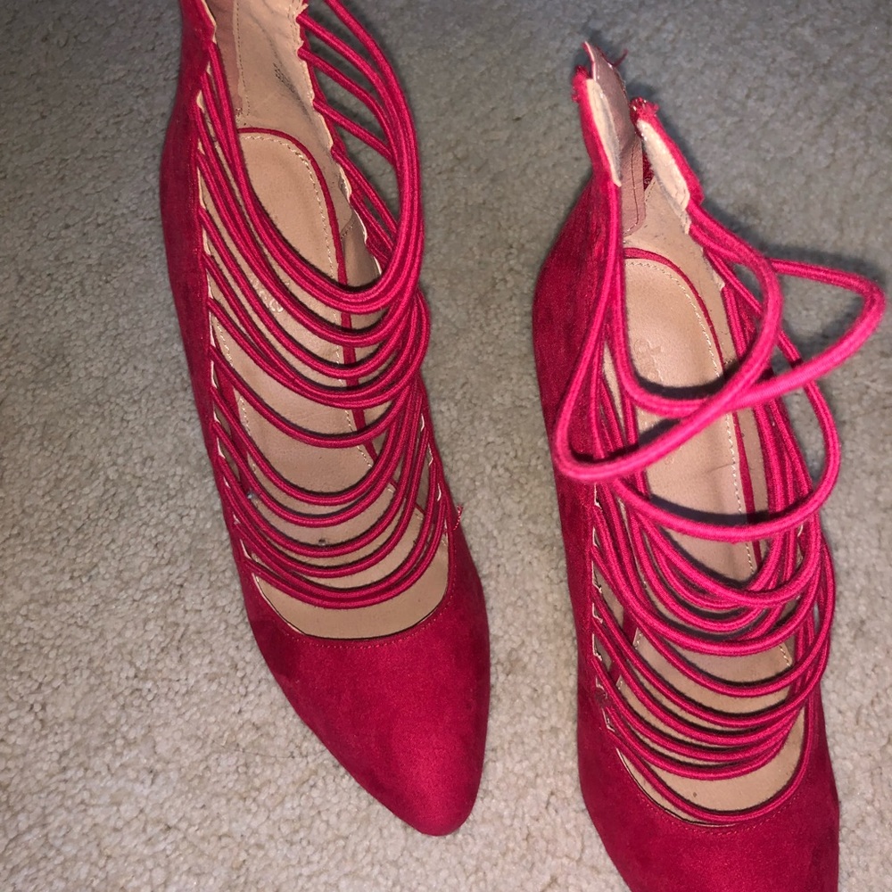Red stilettos